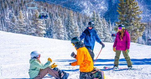 group of friends on bluebird day lifestyle