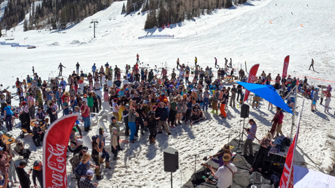 Pixie & The Partygrass Boys perform live during Coca-Cola's Last Chance Beach Base at Solitude Mountain Resort