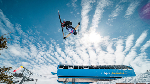 Athletes compete in Red Bull Cascade, a next generation of freestyle ski competition at Solitude Mountain Resort.