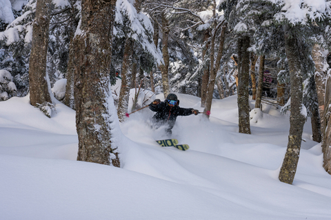 Skiers on Black Bear