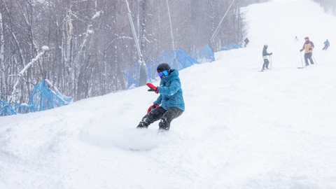 On hill, Pow day, Powder, Skiing