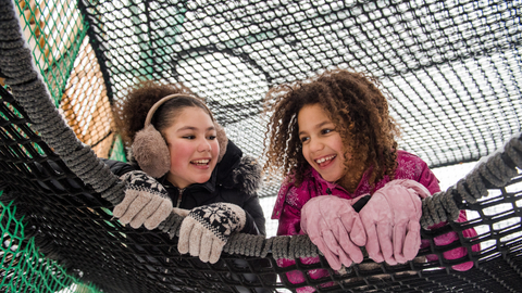 Canopy Climb Net Adventure, Winter, Day