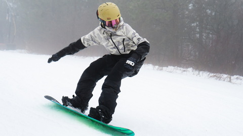 Pass Holder On-Hill, Foggy, Rainy, Skiing