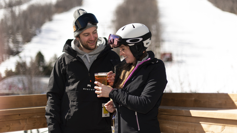 Winter Apres, Patio, Couple