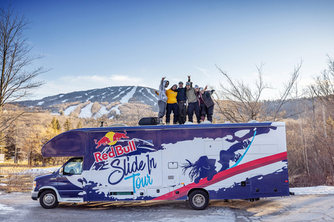 Red Bull Slide in Tour team poses for a portrait  in Stratton, Vermont on 8 March, 2022