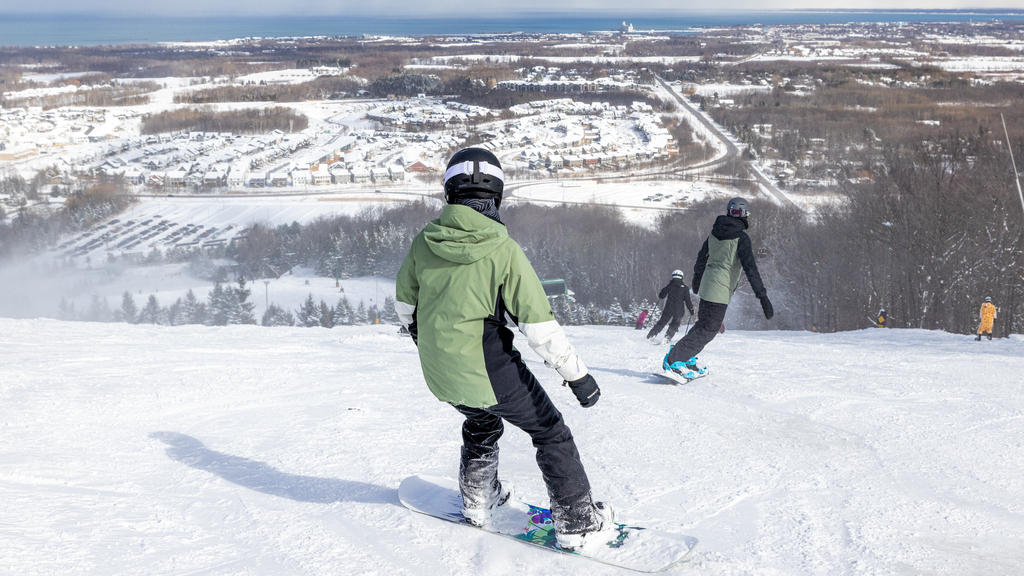 On hill, Pow day, Powder, Skiing