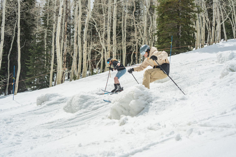 Solitude guests participate in the spring Bump-Off Mogul Competition.