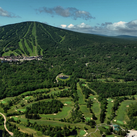 Big Mountain Drone View of Golf Course